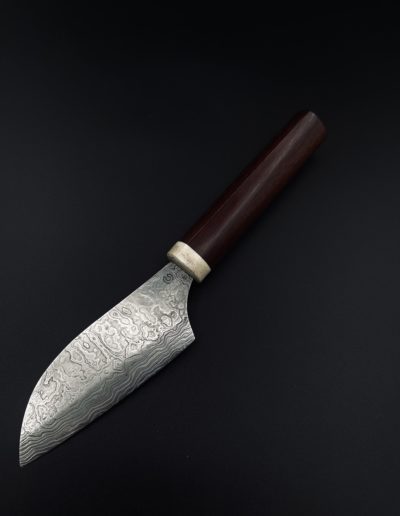 Japanische Linkshänder-Klinge mit Griff aus Mahagoni 80 Lagen
