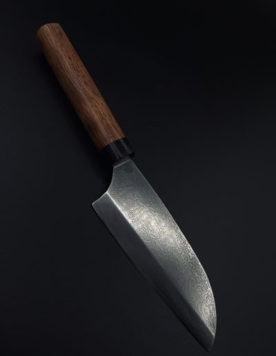 Japanisches Rechtshand Messer 180 Lagen 14 cm mit Griff aus Mahagoni